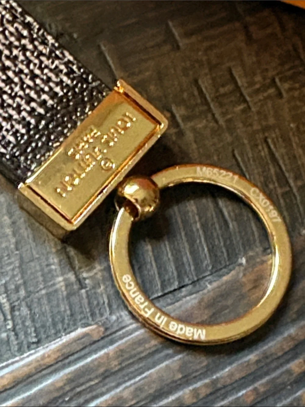 Louis Vuitton Damier Graphite Dragonne key holder with bag